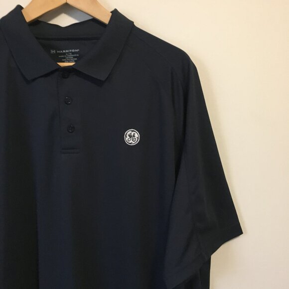 General Electric Retro Technician Harriton Bluish Black Polo Tee - Picture 4 of 16